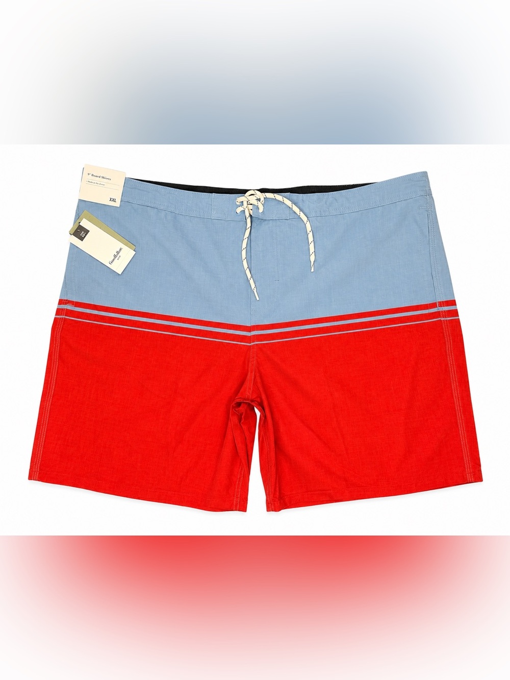 Men Swim Trunks‎ Shorts Red Blue UPF 50+ Bermuda